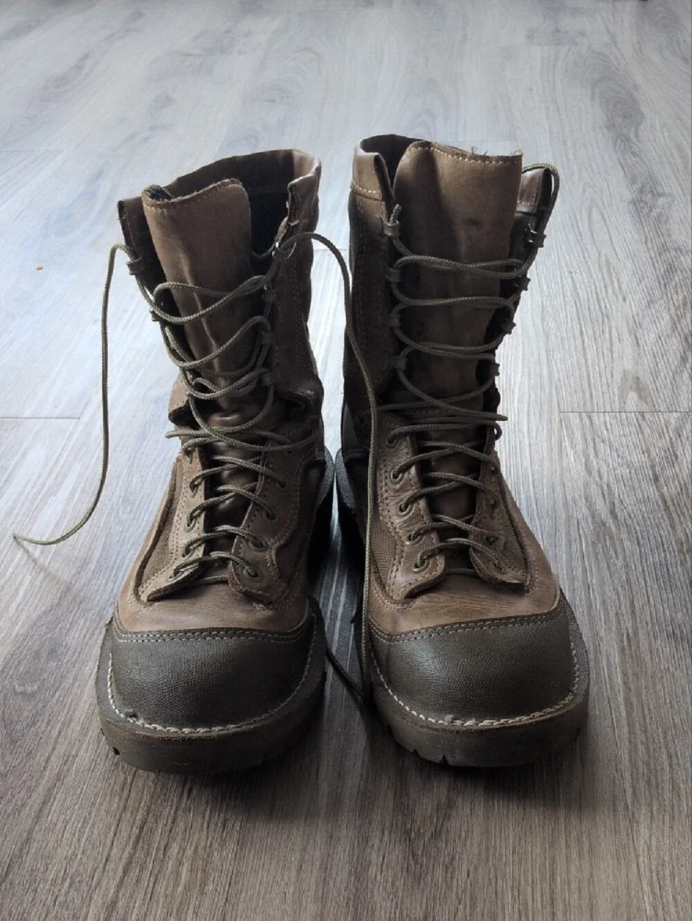 Men's Brown Lace-Up Rain & Snow Tactical Boots